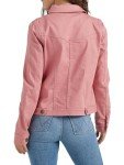 Wrangler Authentics Women's Stretch Denim Jacket, Dusty Rose, X-Large