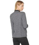 Tommy Hilfiger Women's Classic Tommy Open Front Band Jacket, Black Multi, X-Small