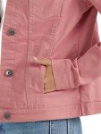 Wrangler Authentics Women's Stretch Denim Jacket, Dusty Rose, X-Large