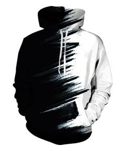 Kinberr Women Graffiti Fleece Hoodies Casual Fashion Pullovers Novelty Long Sleeve Hooded Sweatshirts for Snow