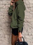 SHEWIN Womens Hoodie Pullover Long Sleeve Solid Fleece Fashion Hoodies Sweatshirts Cozy Lightweight Fall Oversized Sweatshirt for Teen Girls,US 16-18(XL),Army Green
