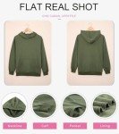 SHEWIN Womens Hoodie Pullover Long Sleeve Solid Fleece Fashion Hoodies Sweatshirts Cozy Lightweight Fall Oversized Sweatshirt for Teen Girls,US 16-18(XL),Army Green