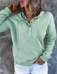 Eniloyal Womens Hoodies Sweatshirts Long Sleeve Light Sweaters Pullover Fall Clothes Trendy 2024 with Pocket (as1, Alpha, m, Light Green)