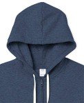 Amazon Essentials Women's French Terry Fleece Full-Zip Hoodie (Available in Plus Size), Navy Heather, Medium