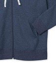 Amazon Essentials Women's French Terry Fleece Full-Zip Hoodie (Available in Plus Size), Navy Heather, Medium