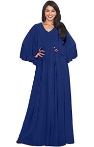 Elegant Batwing Cape Maxi Dress for Women