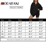 MODARANI Women Casual Hoodie Pullover V Neck Quarter Zip Up Oversize Sweatshirt with Pocket Rose Pink