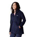 Columbia Women's Benton Springs II Long Hoodie, Dark Nocturnal, X-Large
