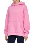 THE GYM PEOPLE Women's Oversized Hoodie Loose fit Soft Fleece Pullover Hooded Sweatshirt with Pockets Pink