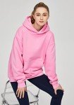 THE GYM PEOPLE Women's Oversized Hoodie Loose fit Soft Fleece Pullover Hooded Sweatshirt with Pockets Pink