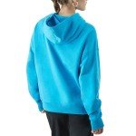 Champion Women's Hoodie, Powerblend, Fleece Hoodie, Sweatshirt for Women, C Logo (Reg. or Plus), New Palatinate Blue C Logo, Large
