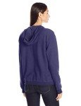 Hanes Women's Full-Zip Hooded Sweatshirt, EcoSmart Women's Sweatshirt, Women's Comfortable Hoodie, Navy, Large