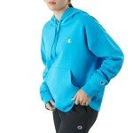 Champion Women's Hoodie, Powerblend, Fleece Hoodie, Sweatshirt for Women, C Logo (Reg. or Plus), New Palatinate Blue C Logo, Large