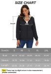 MAGCOMSEN Womens Fleece Jacket Sherpa Lined Hoodie Full Zip Fashion Sweatshirt Zip Up Hoodie with Pocket Black, M