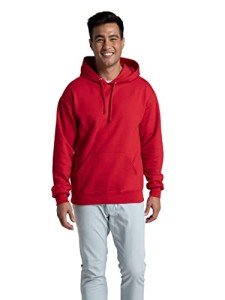 Fruit of the Loom Unisex Adult Eversoft Fleece Hoodies, Pullover & Full Zip, Moisture Wicking Breathable, Sizes S-4x Hooded Sweatshirt, Red, Large US