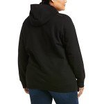 ARIAT Women's Rebar Graphic Hoodie, Black/Purple, Medium