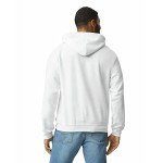 Gildan Unisex-Adult Fleece Hoodie Sweatshirt, Style G18500, Multipack, White (2-Pack), Large