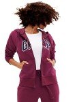 GAP Women's Logo Hoodie Hooded Full Zip Sweatshirt, Ruby Wine, Small