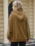 ROSYLINE Womens Hoodies Oversized Fleece Sweatshirts for Women Long Sleeve Pullover Hoodies with Pocket Brown M