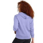 Hanes Hoodie, EcoSmart Fleece Full, Zip-up Hooded Sweatshirt for Women, Peri Blue, Medium