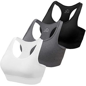 habibee Sports Bras for Women, Wireless Workout Bras with Removable Padded, Yoga Bras Support for Fitness