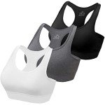habibee Sports Bras for Women, Wireless Workout Bras with Removable Padded, Yoga Bras Support for Fitness