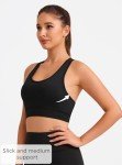 habibee Sports Bras for Women, Wireless Workout Bras with Removable Padded, Yoga Bras Support for Fitness