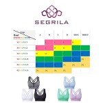 SEGRILA Sports Bras for Women 3 Pack Crisscross Back Yoga Bras Medium Support Workout Bras with Removable Pads (Black&White&Grey M)