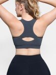 FITTIN Sports Bras for Women Padded - Racerback Seamless Workout Bras for Yoga Gym Fitness