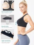 FITTIN Sports Bras for Women Padded - Racerback Seamless Workout Bras for Yoga Gym Fitness