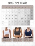 FITTIN Sports Bras for Women Padded - Racerback Seamless Workout Bras for Yoga Gym Fitness
