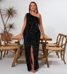 Elegant One-Shoulder Sequin Mermaid Cocktail Dress