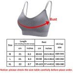 BQTQ 5 Pcs V Neck Tube Top Bra Seamless Bralettes Wireless Bra Padded Bralettes Comfortable Sleeping Camisole with Elastic Straps Removable Pads for Women Girls, L