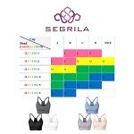 SEGRILA Women’s Sports Bra Padded Racerback Workout Yoga Bras with Adjustable Straps,Black+White+Grey,L