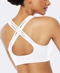 ANGOOL Strappy Sports Bras for Women,Medium Support Wirefree Yoga Bra Activewear 3 Pack XL