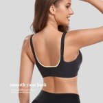 Gailife Comfort Bras for Women V Neck Wireless Bras T-Shirt Bras Bralette for Women No Underwire with Extra Bra Extende -New-Black-L