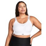 Under Armour Womens Infinity High Impact Sports Bra, (100) White / / Black, (Large) A/C