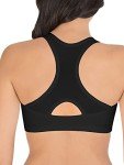 Fruit of the Loom Women's Front Close Racerback Sports Bra, Sand/Black Hue, 38