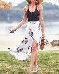 KILIG Women's Floral V Neck Summer Maxi Dress