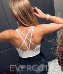 Evercute Cross Back Sport Bras Padded Strappy Criss Cross Cropped Bras for Yoga Workout Fitness Low Impact, ⑥black White Blue Green Pink 5 Pack, X-Large