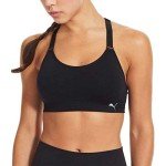 PUMA Women Sports Bra, 3-Pack (Black/White/Grey, Large)
