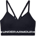 Under Armour Women's Seamless Low Impact Long Sports Bra, Black (001)/Halo Gray, X-Large