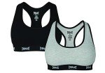 Everlast Womens Casual Sports Bra, COM B: Grey, Black, Small US