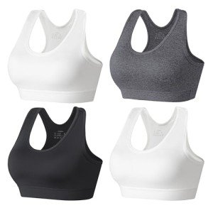 haibibee Sports Bras for Women, Wireless Workout Bras with Removable Padded, Yoga Bras Support for Fitness