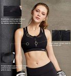 Yvette High Impact Women Sports Bra Front Closure Double Deck Mesh Running Bra for Plus Size, 08AGrey, XL(AC)