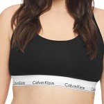 Calvin Klein Modern Cotton Unlined Wireless Bralette, Black, Large
