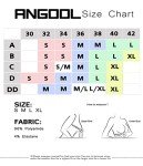 ANGOOL Strappy Sports Bras for Women, Longline Medium Support Yoga Bra Wirefree Padded Sports Bra with Adjustable Straps Red 3 Pack