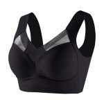 Sports Bras for Women High Impact Plus Size Bra Full Support Wireless Bras Push Up Comfy Bras Racerback Bras 2024(Black XX-Large)