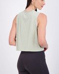 Real Essentials 5 Pack: Women's Dry Fit Crop Summer Tank Top - Gym Yoga Workout Sports Tee (Available in Plus Size), Set 10, 2X
