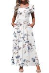 MOLERANI Floral Maxi Dress with Tulip Sleeves